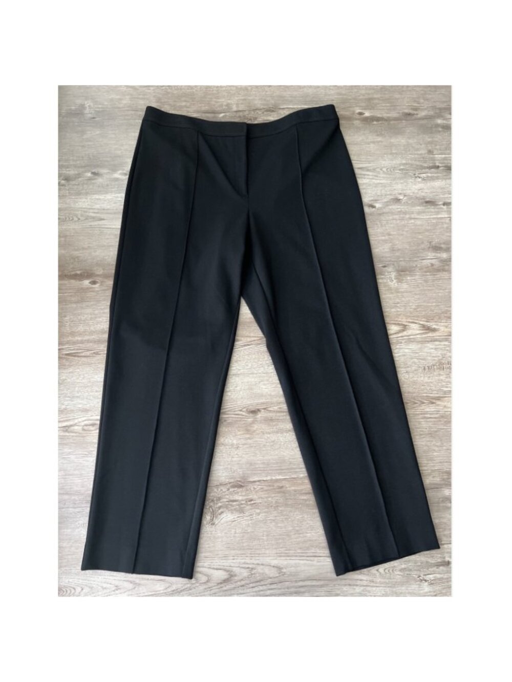 St John Collection Emma Straight Leg Pants Womens 16 Black Ponte Full Length
